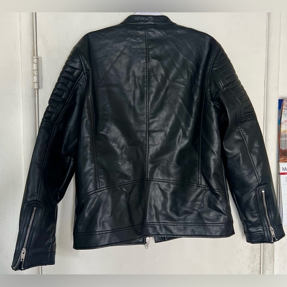 ZARA Leather Biker Jacket - Size XL, Great Condition! - Picture 3 of 5